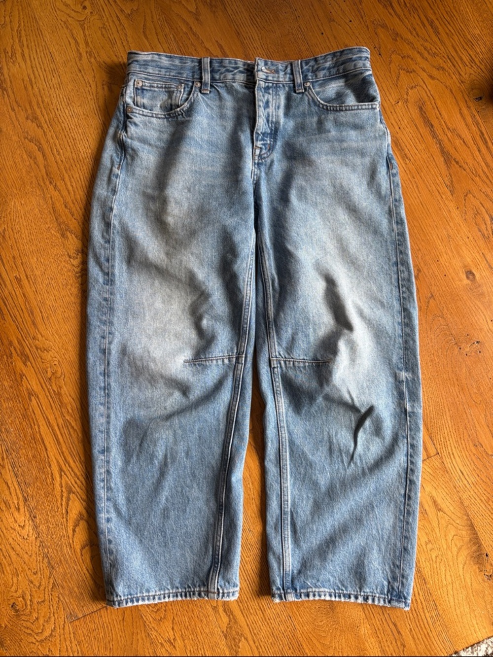 Madewell Darted Barrel Leg Jeans size 26 petite